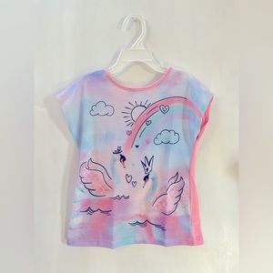 365 Kids Size 6 Swan Pastel T-Shirt
